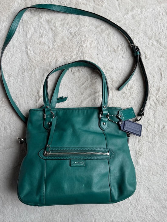 Coach Handbags - COACH Daisy Mia Teal Leather Shoulder & Crossbody Bag